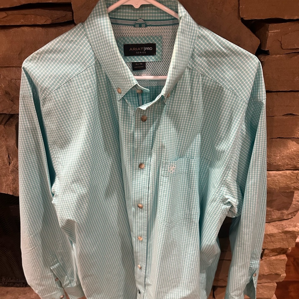 Ariat Pro Series Aqua Plaid Shirt